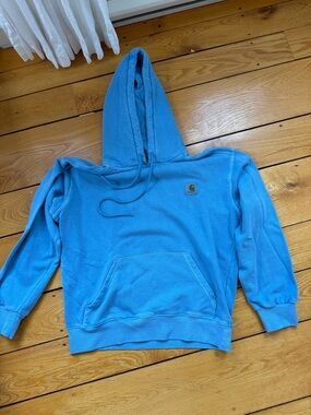 Carhartt Men’s Bright Blue Pullover Hooded Sweatshirt